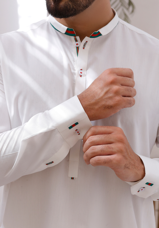 Off White Shalwar Kameez