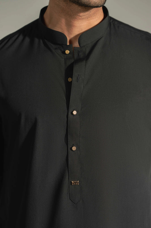 Rare Ebony Black Kameez Shalwar