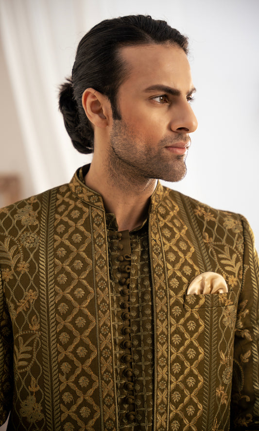 MC 198 Prince Coat For Wedding - Mashal Couture