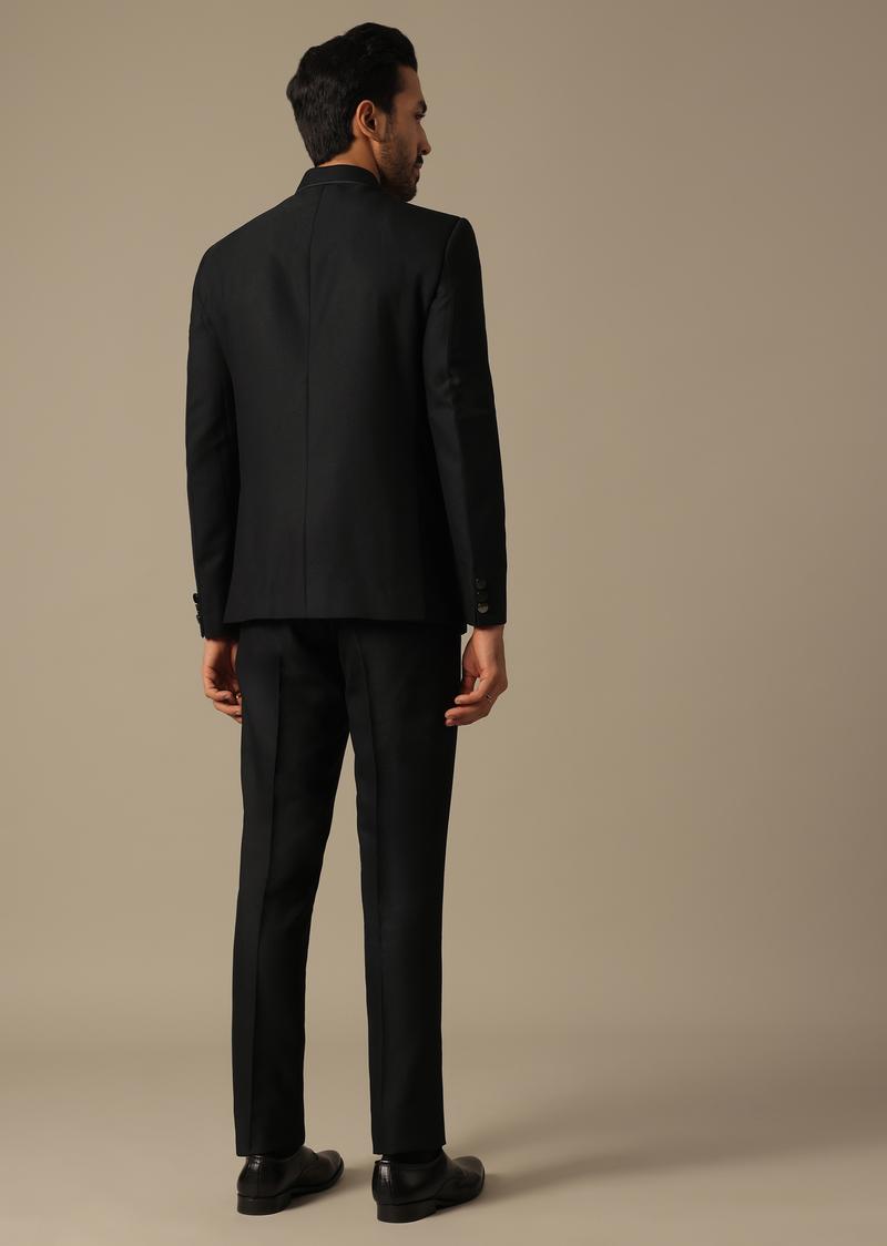 MC 133 Black Prince Coat - Mashal Couture