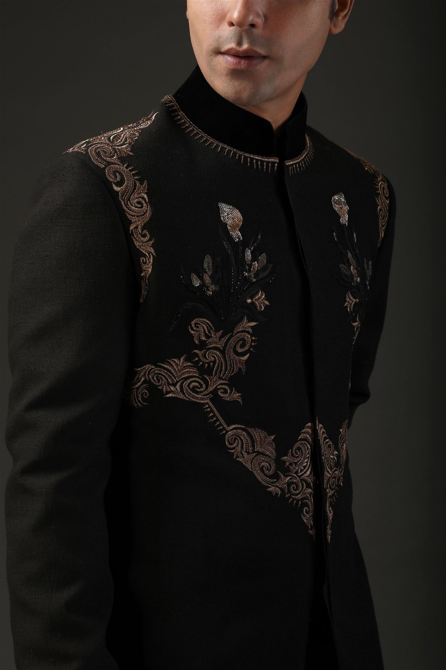 MC 528 Sherwani For Groom - Mashal Couture
