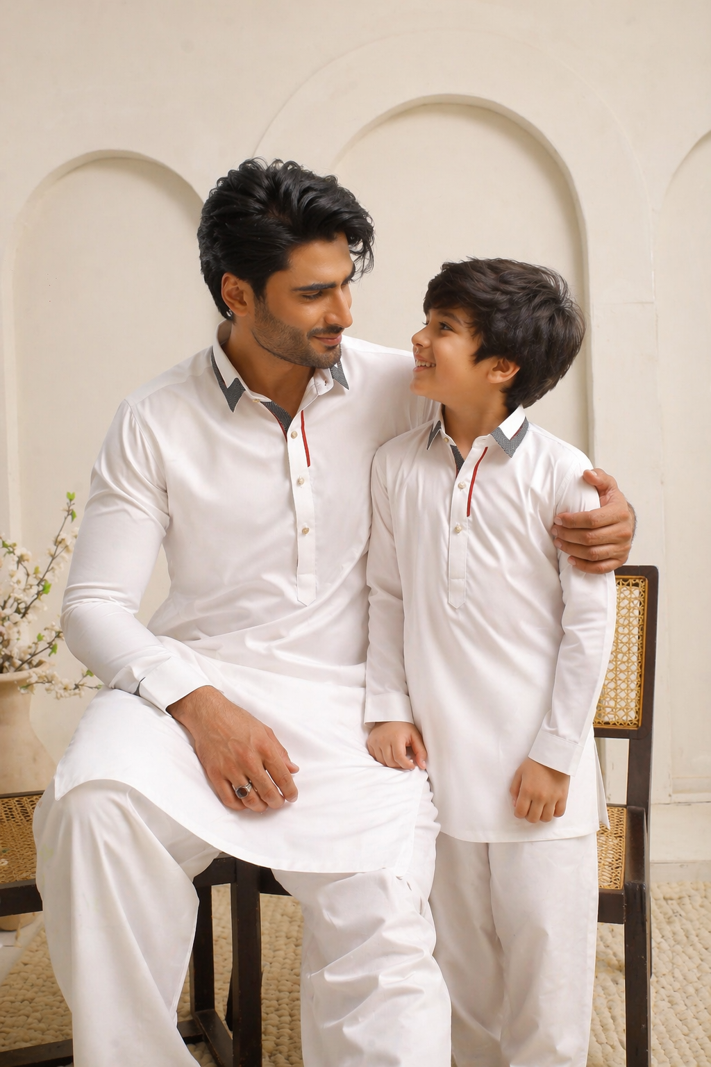 Porcelain Father & Son