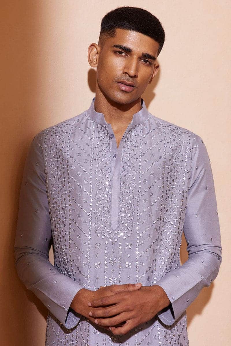 MC KP 15 Sky Kurta Pajama - Mashal Couture