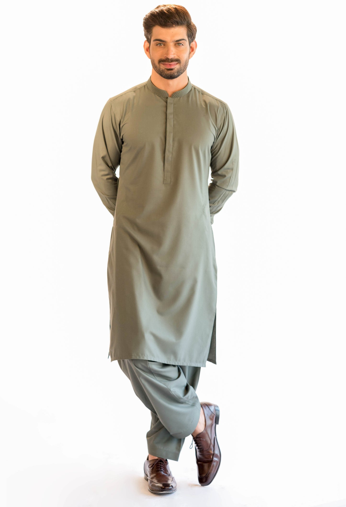 MC KS 23 Shalwar Kameez with Stylish Prince Coat - Mashal Couture