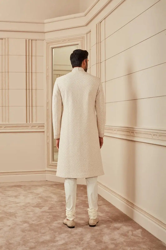 MC 506 Groom Sherwani Sherwani - Mashal Couture