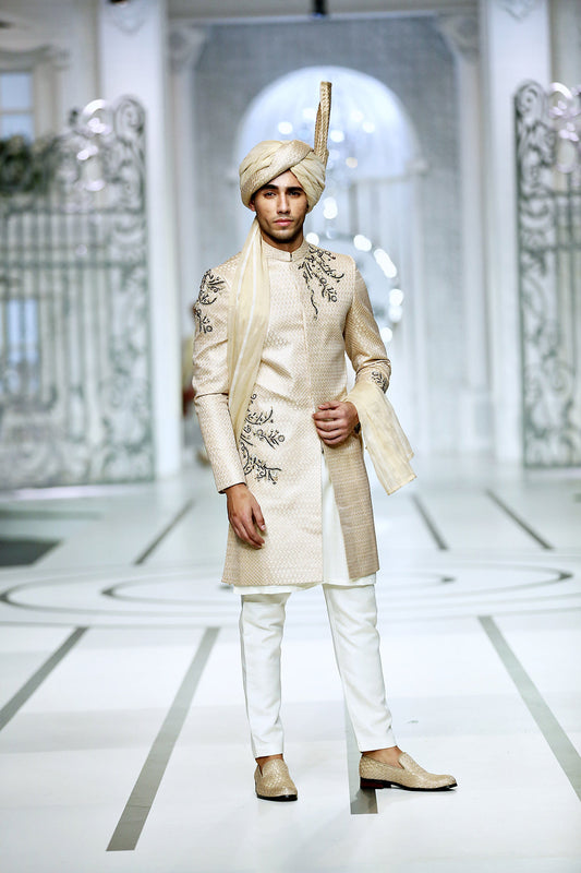 MC 557 Sherwani Mens Wedding - Mashal Couture