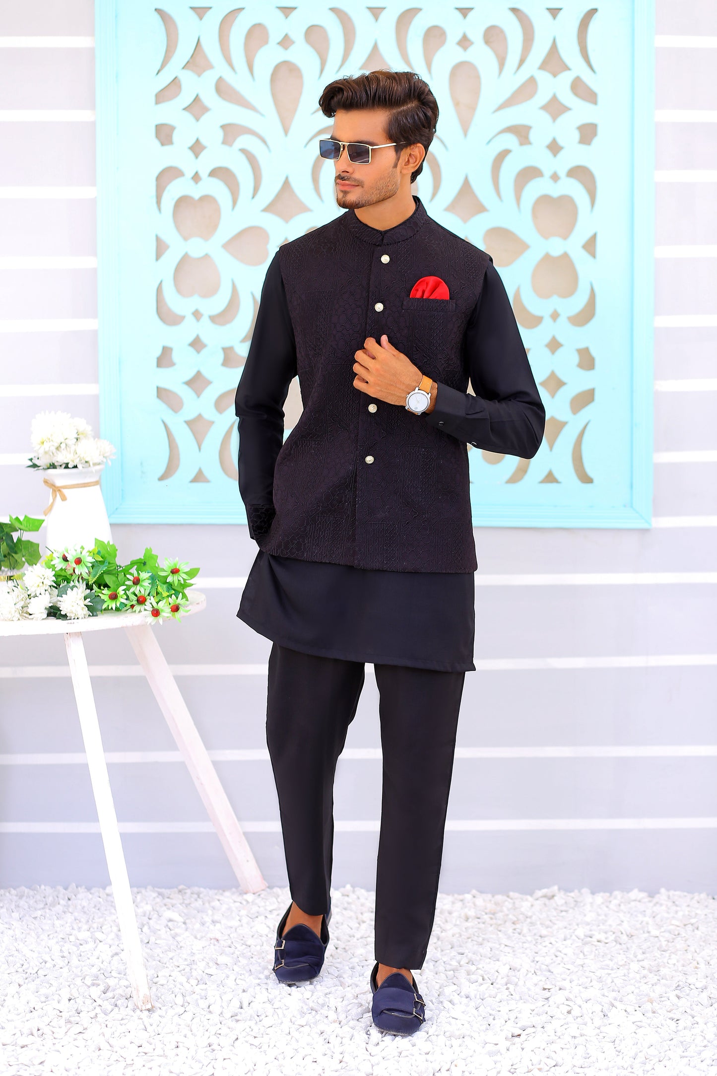 embroidered waistcoat for men in pakistan