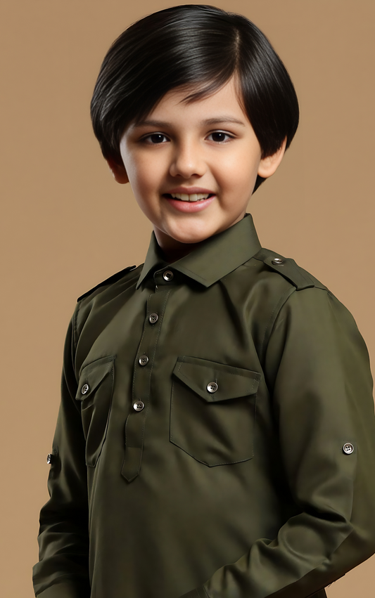 MC KW 02 Kids Kurta Pajama - Mashal Couture
