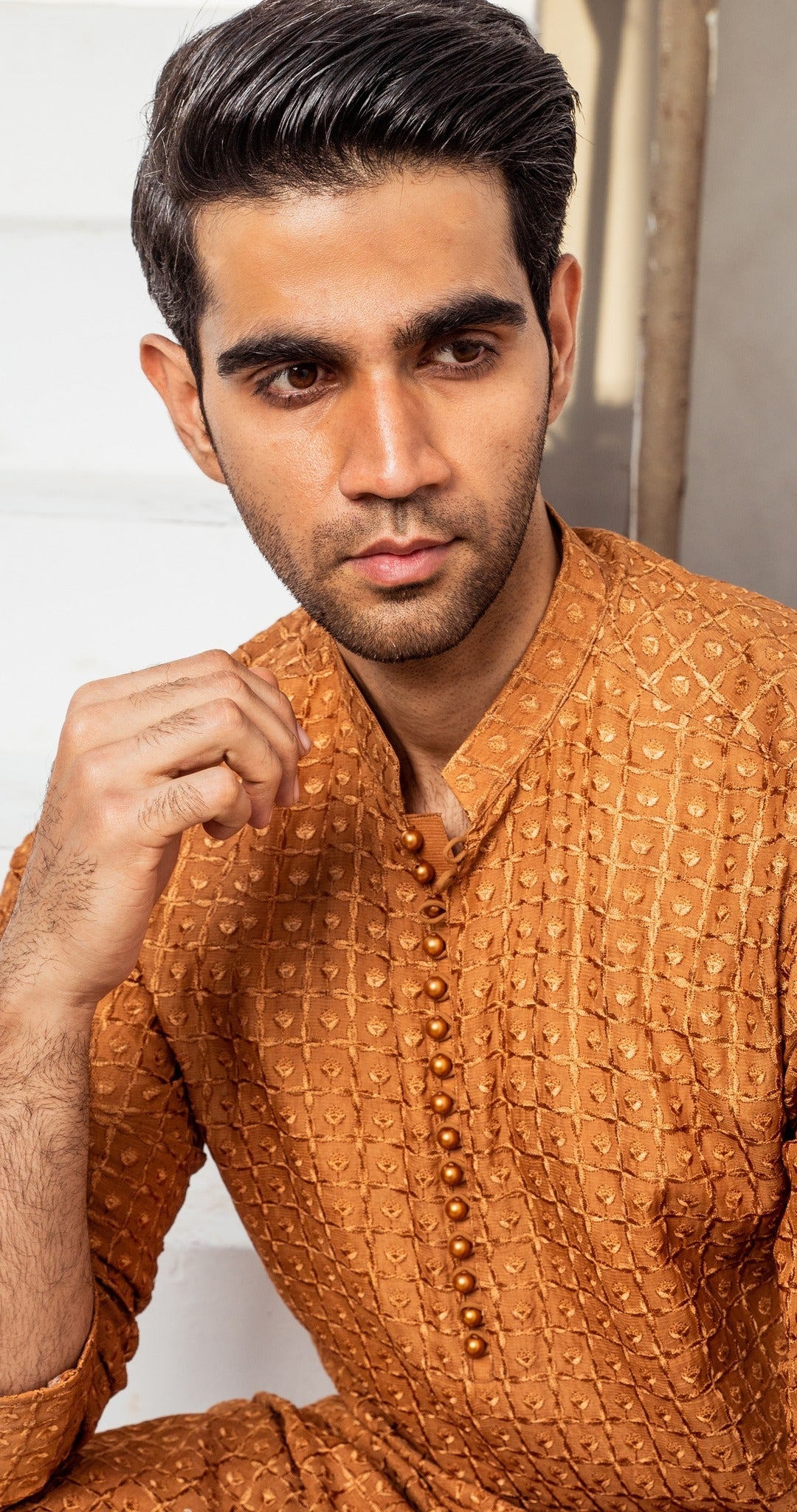 CK 11 Chikankari Designing Kurta - Mashal Couture
