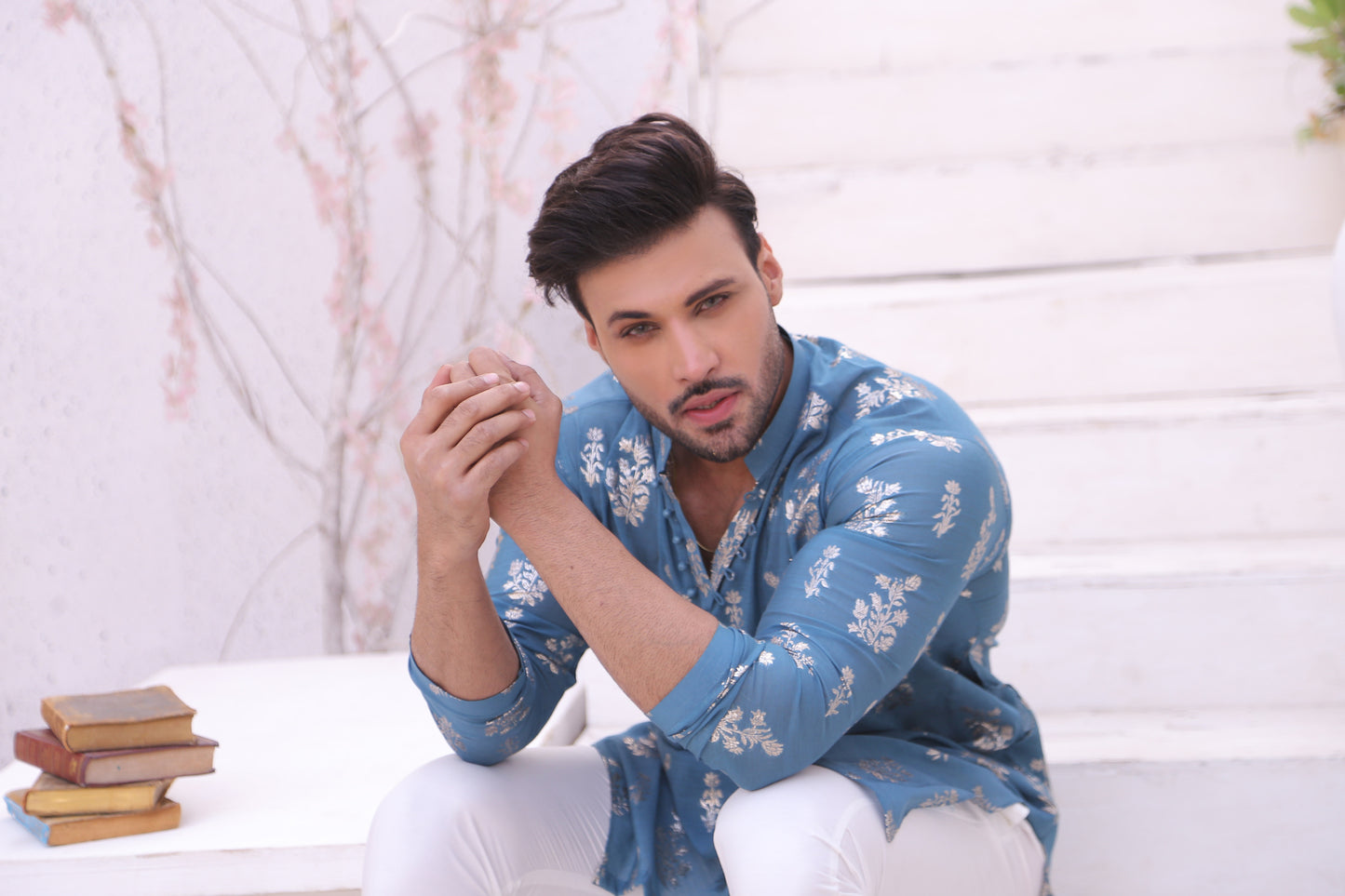 MC 01 Mirror Work Kurta Pajama - Mashal Couture