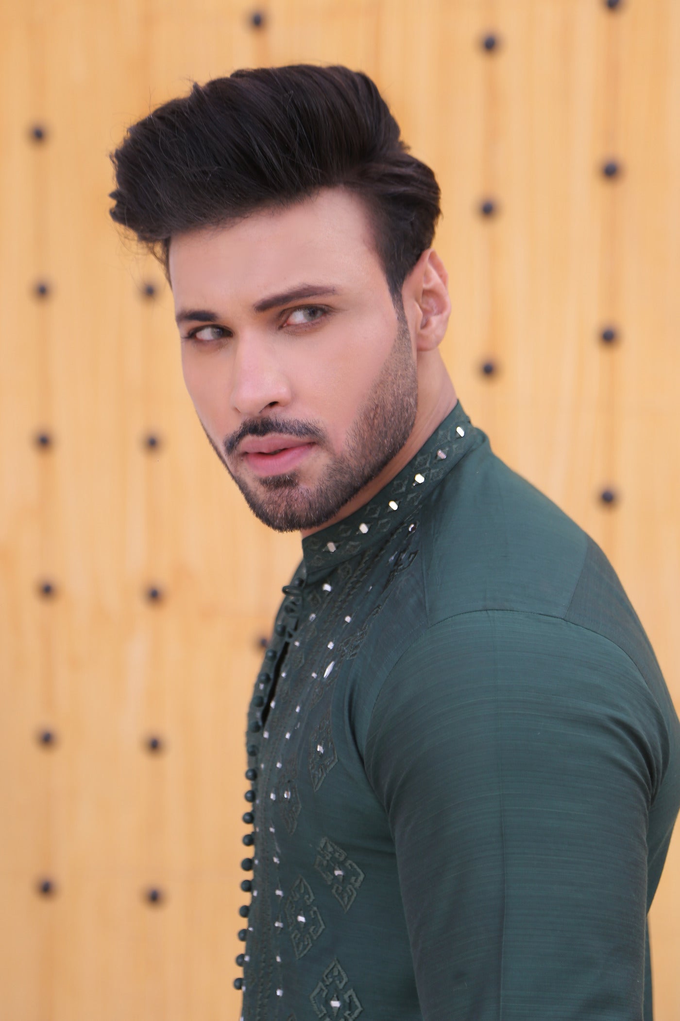 MC 08 Mirror Work Designing Kurta - Mashal Couture
