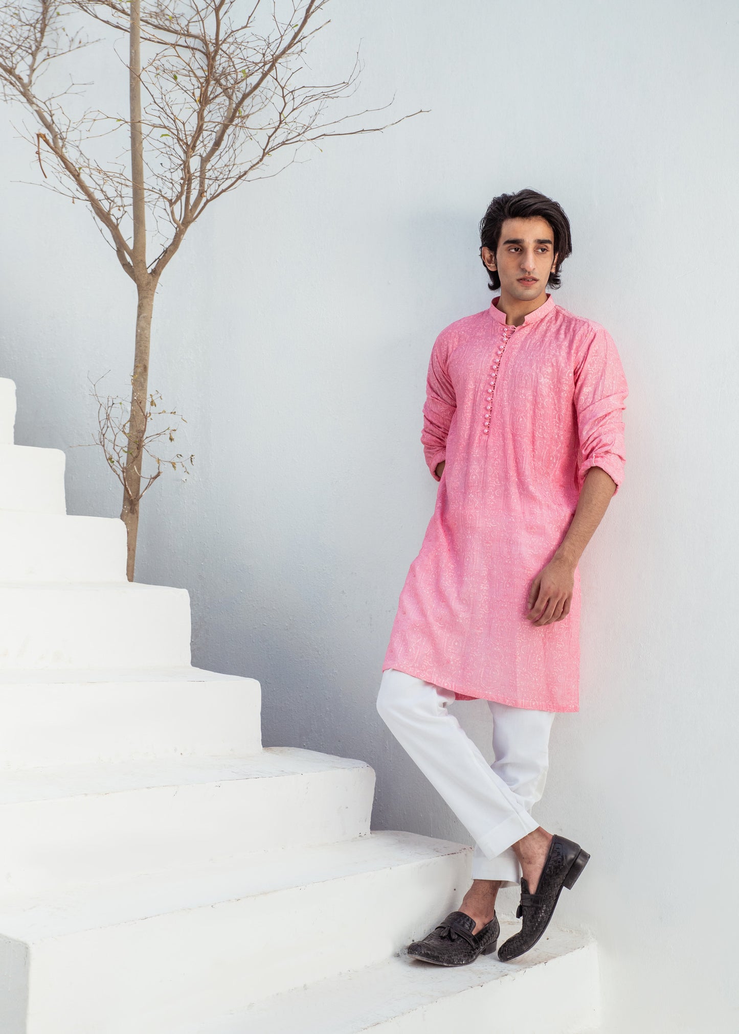CK 07 Chikankari Men's Pajama Kurta - Mashal Couture