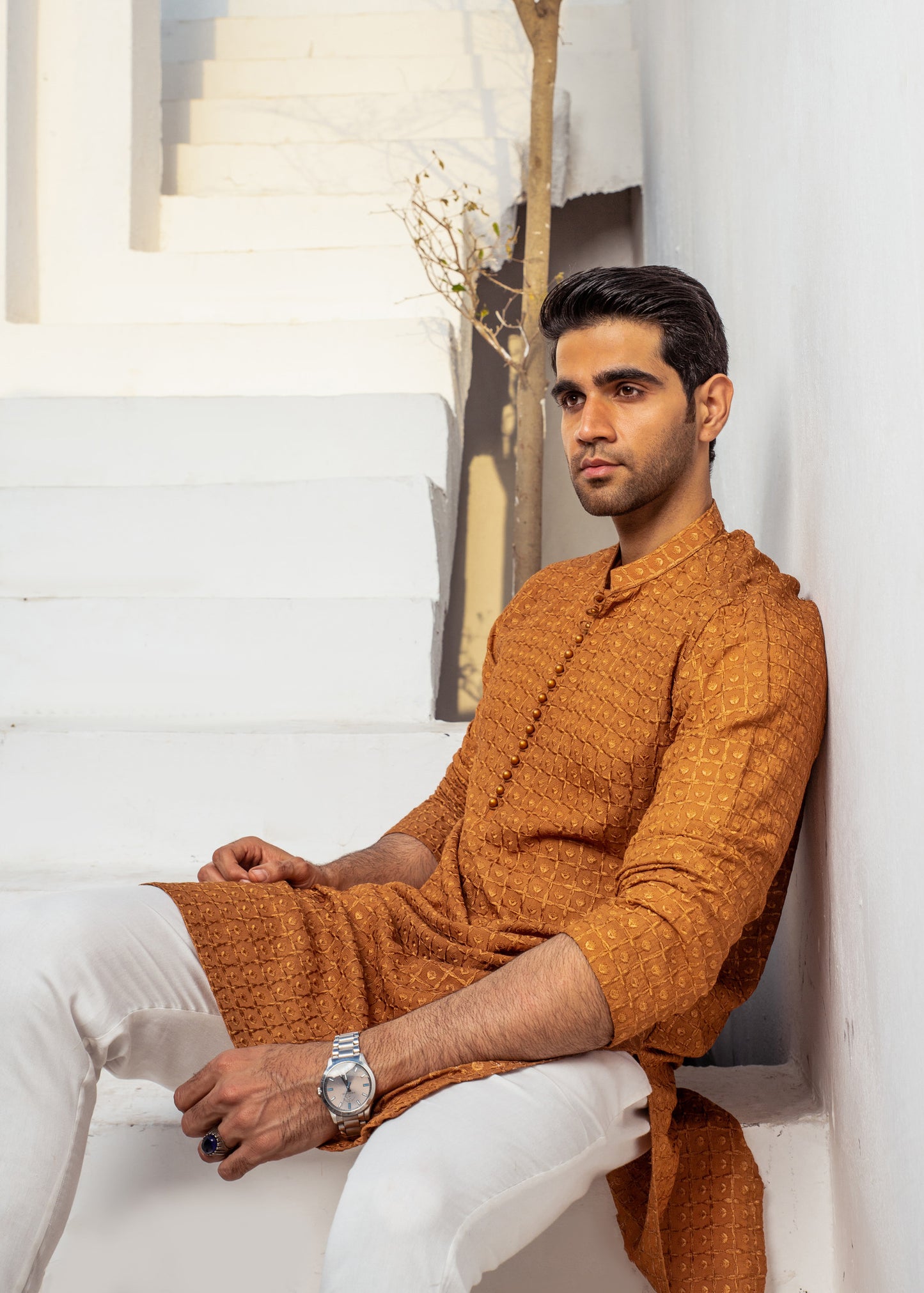 CK 11 Chikankari Designing Kurta - Mashal Couture