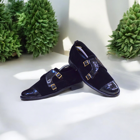 MC 114 Men's Black Shoes Party Wear - Mashal Couture
