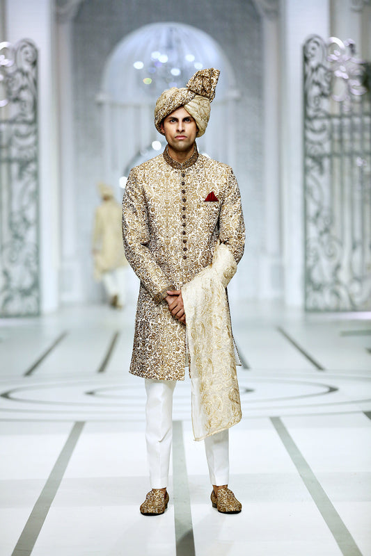 MC 555 Sherwani Men's Wear - Mashal Couture