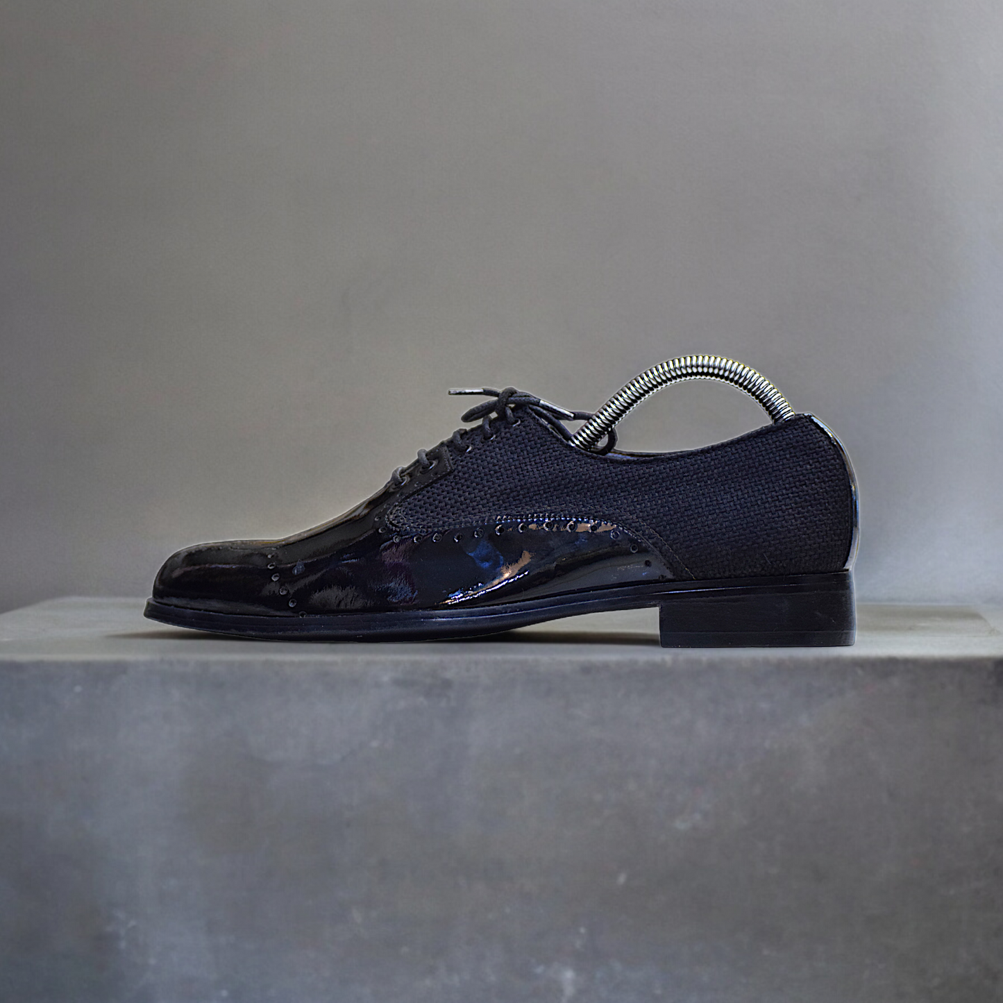 MC 61 Black Leather Shoes For Party - Mashal Couture
