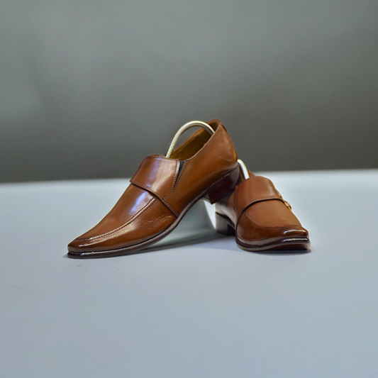 MC 51 Formal Brown Shoes For Men - Mashal Couture