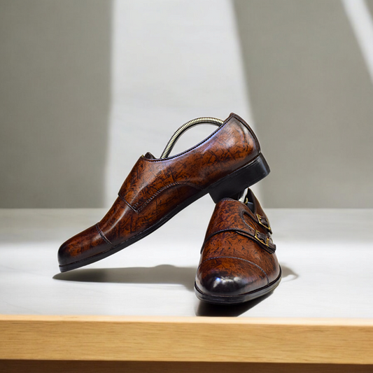MC 105 Monk Strap Dress Shoes - Mashal Couture