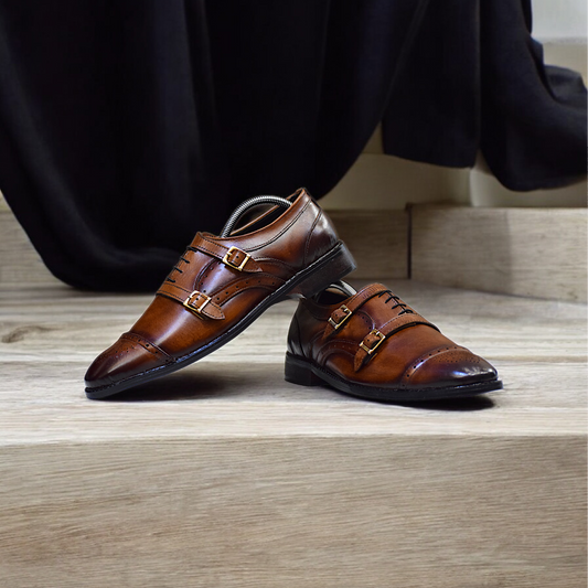 MC 107 Shoes Monk Strap - Mashal Couture