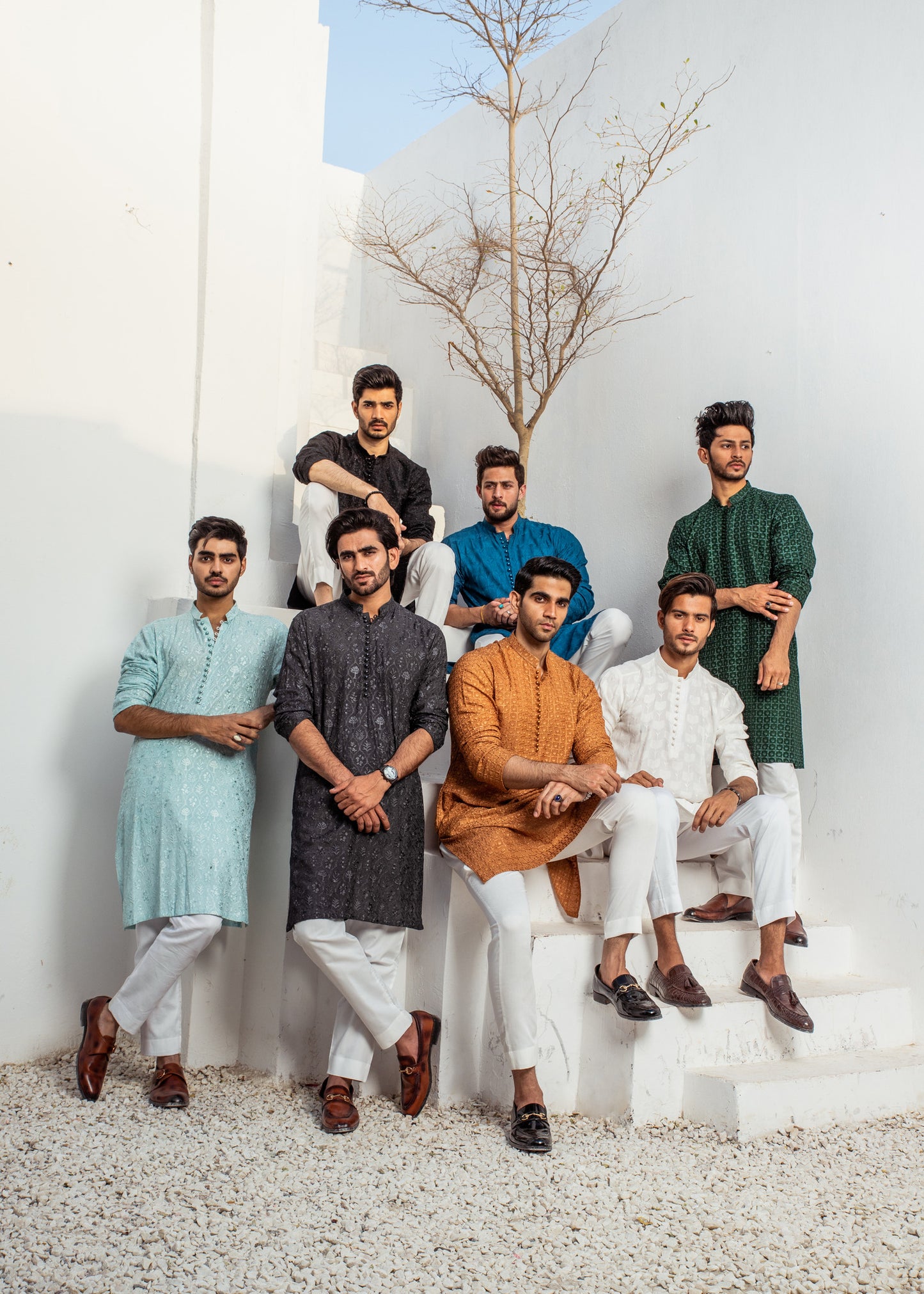 CK 09 Chikankari Kurta And Pajama Design - Mashal Couture