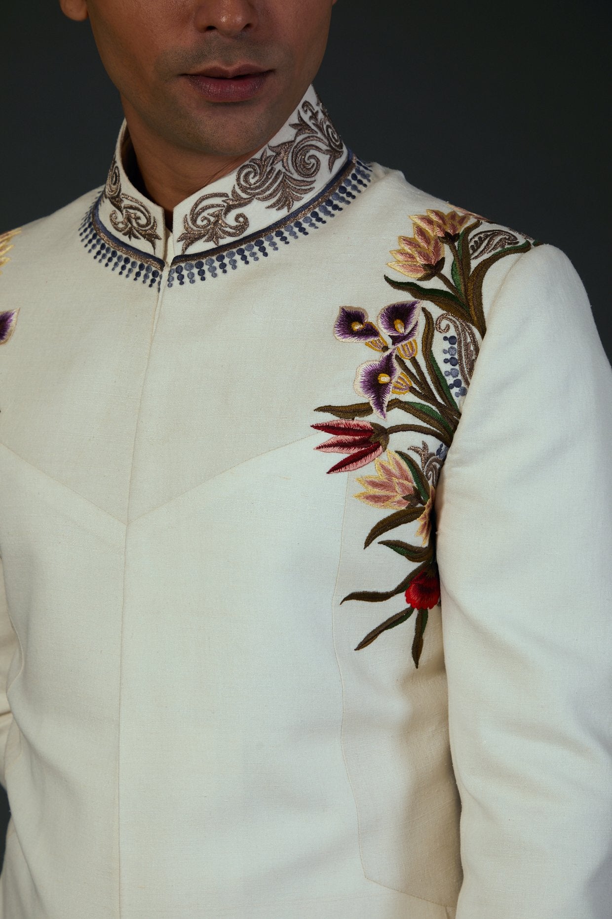 MC 534 Sherwani Dress For Groom - Mashal Couture