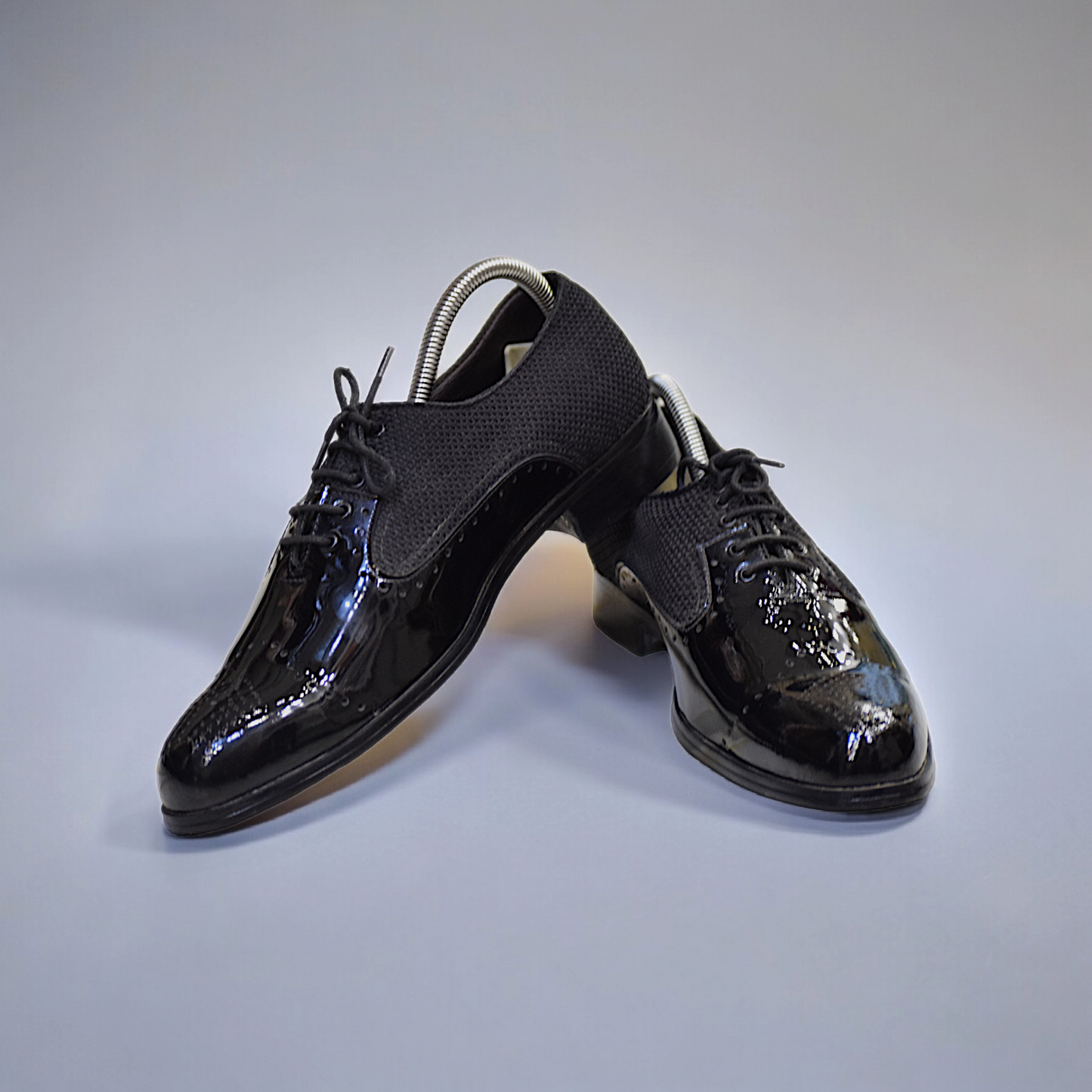 MC 61 Black Leather Shoes For Party - Mashal Couture