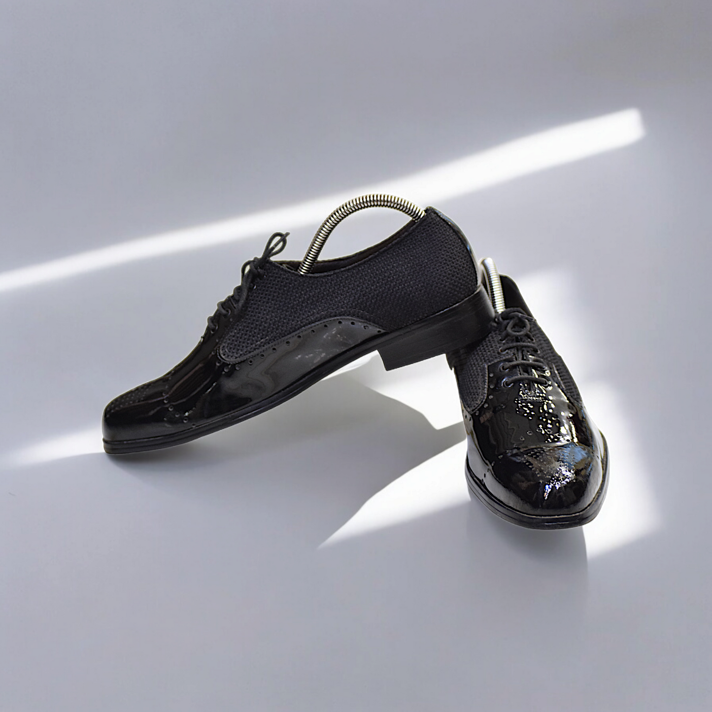 MC 61 Black Leather Shoes For Party - Mashal Couture