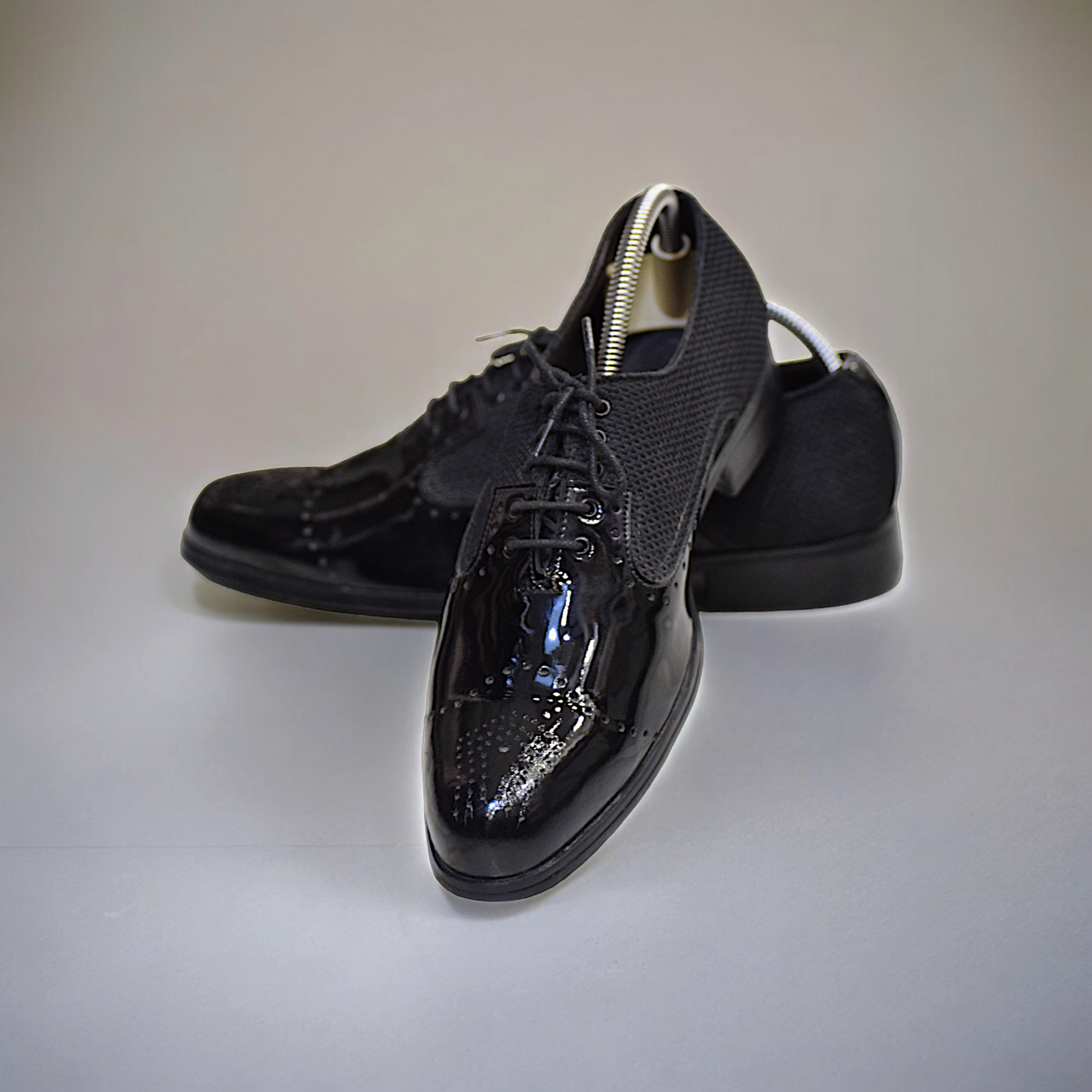 MC 61 Black Leather Shoes For Party - Mashal Couture
