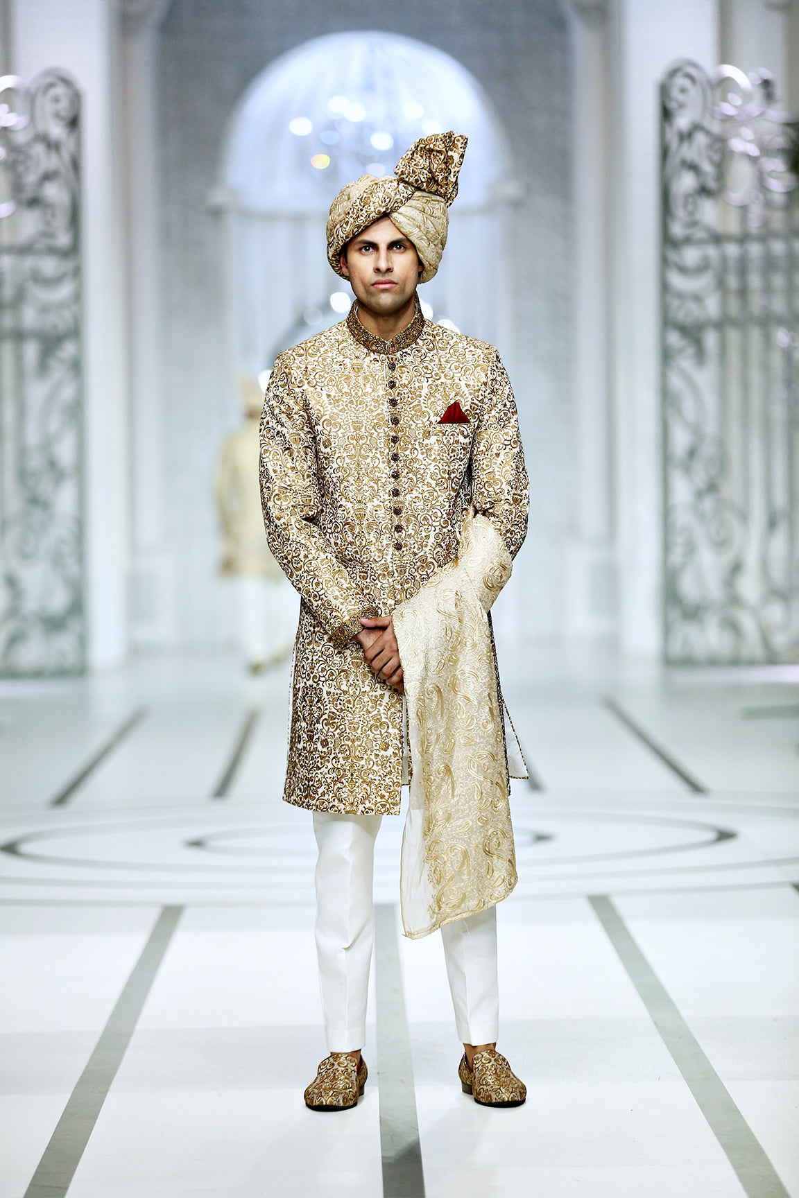 MC 555 Sherwani Men's Wear - Mashal Couture