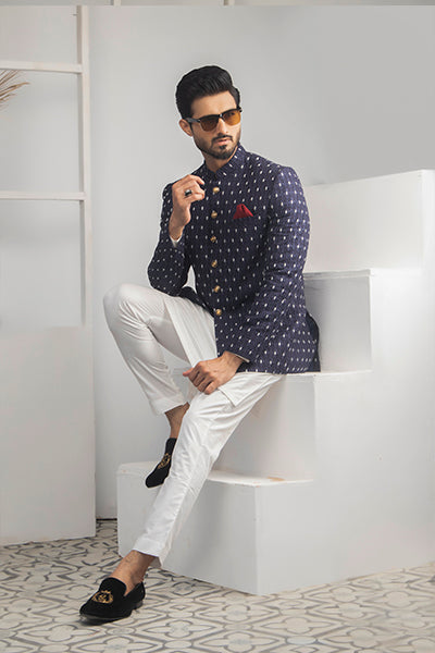 MC 165 Pakistani Prince Style Suit - Mashal Couture