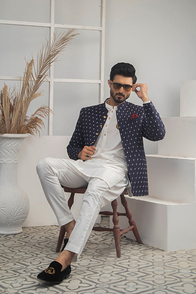 MC 165 Pakistani Prince Style Suit - Mashal Couture