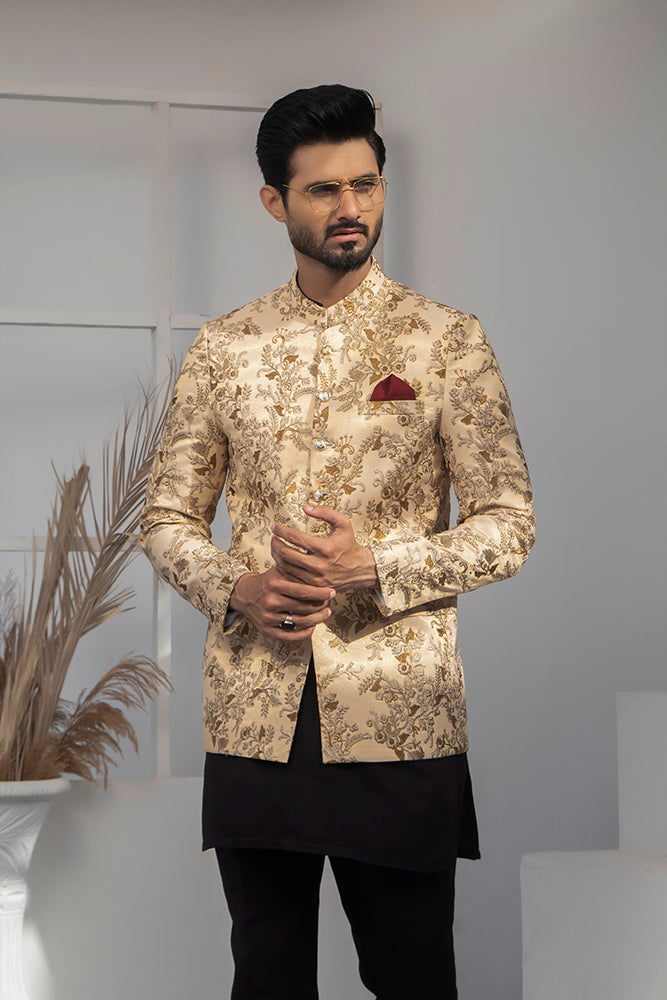 MC 159 Pakistani Prince Wedding Suit - Mashal Couture
