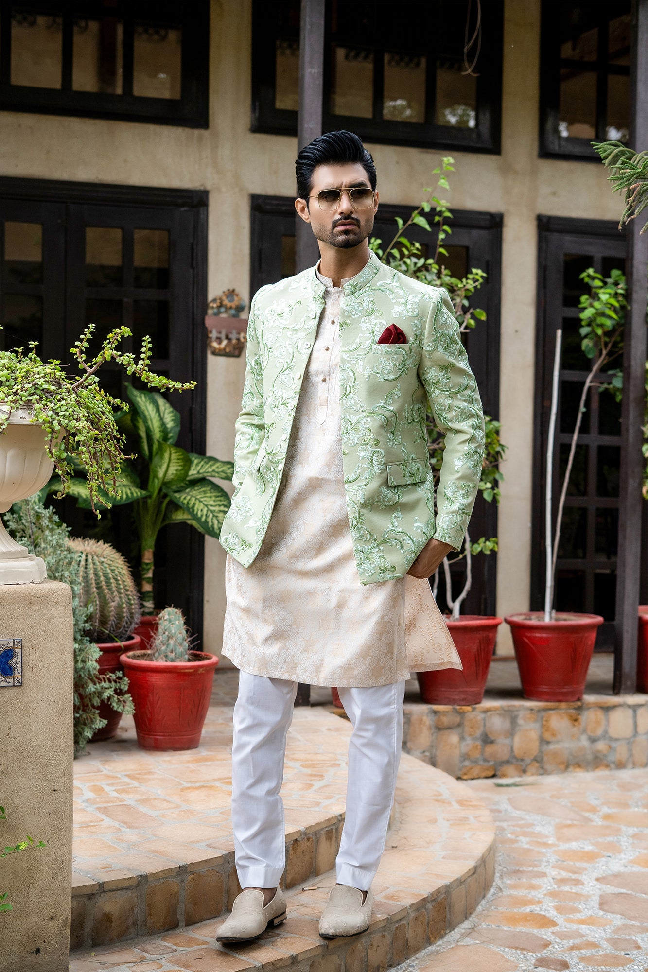 MC 145 Mens Prince Suit - Mashal Couture