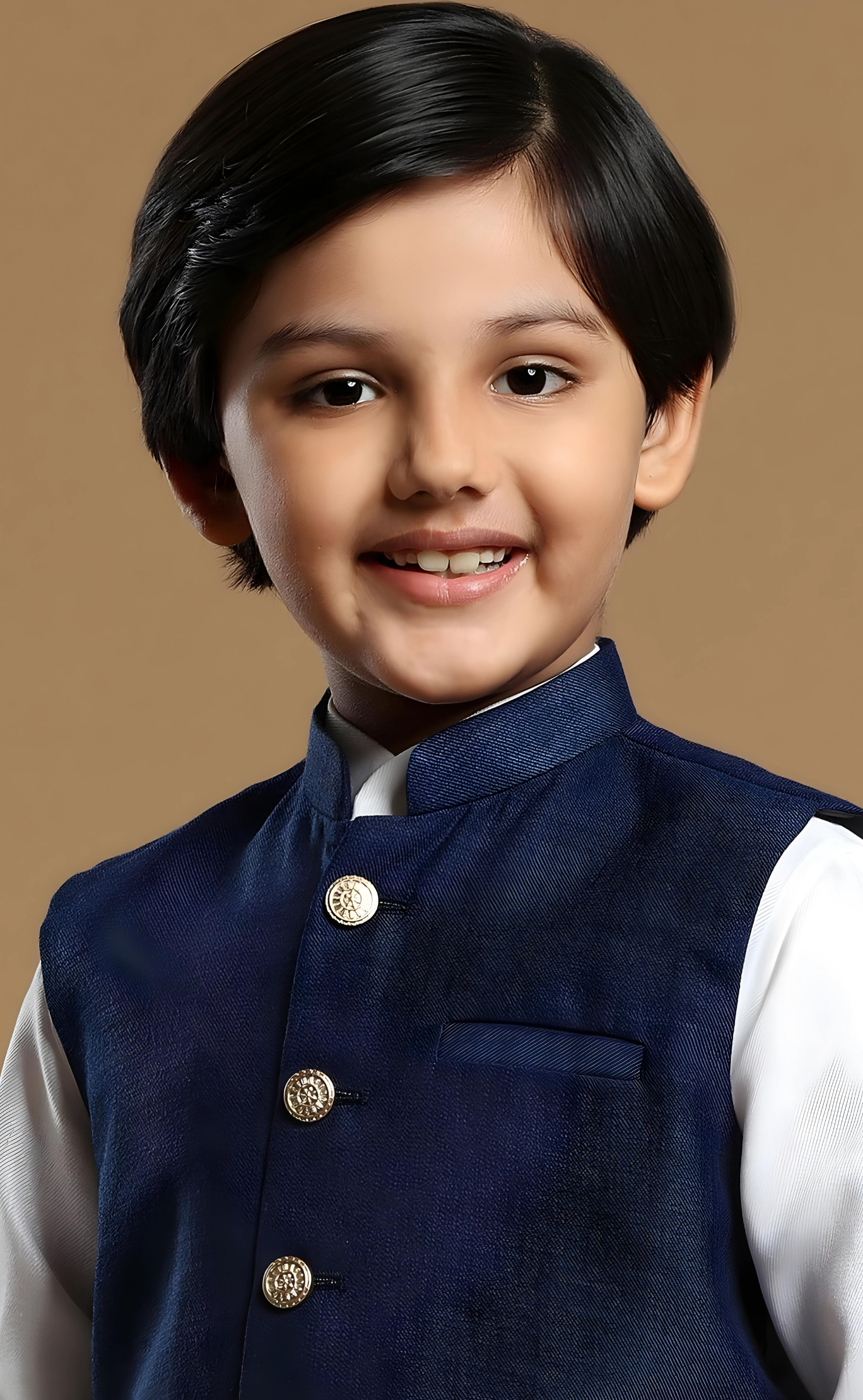 MC KW 09 Kids Waist Coat With Kurta Pajama - Mashal Couture
