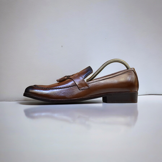 MC 53 Men's Party Wear Brown Shoes - Mashal Couture
