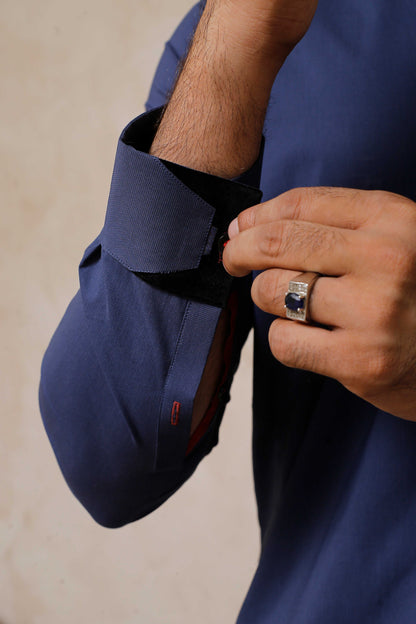 Mid Blue Shalwar Kameez