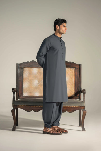 Rare Grey Kameez Shalwar