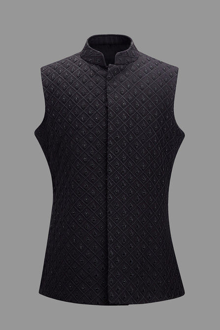 MC 93 Black Waist Coat for Men - The Epitome of Sophistication and Style