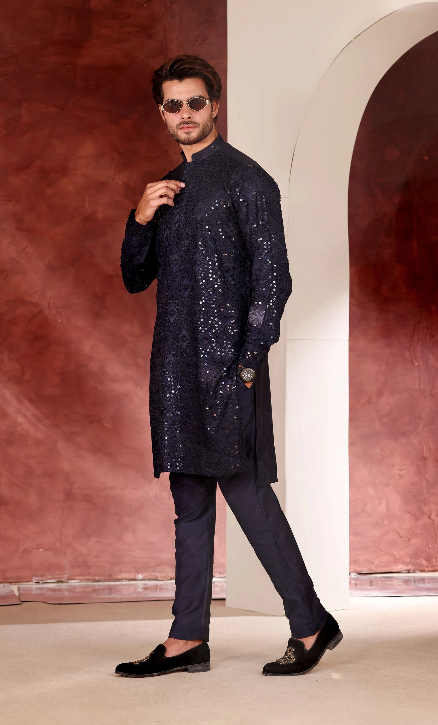 Sequnce Work Kurta Trouser
