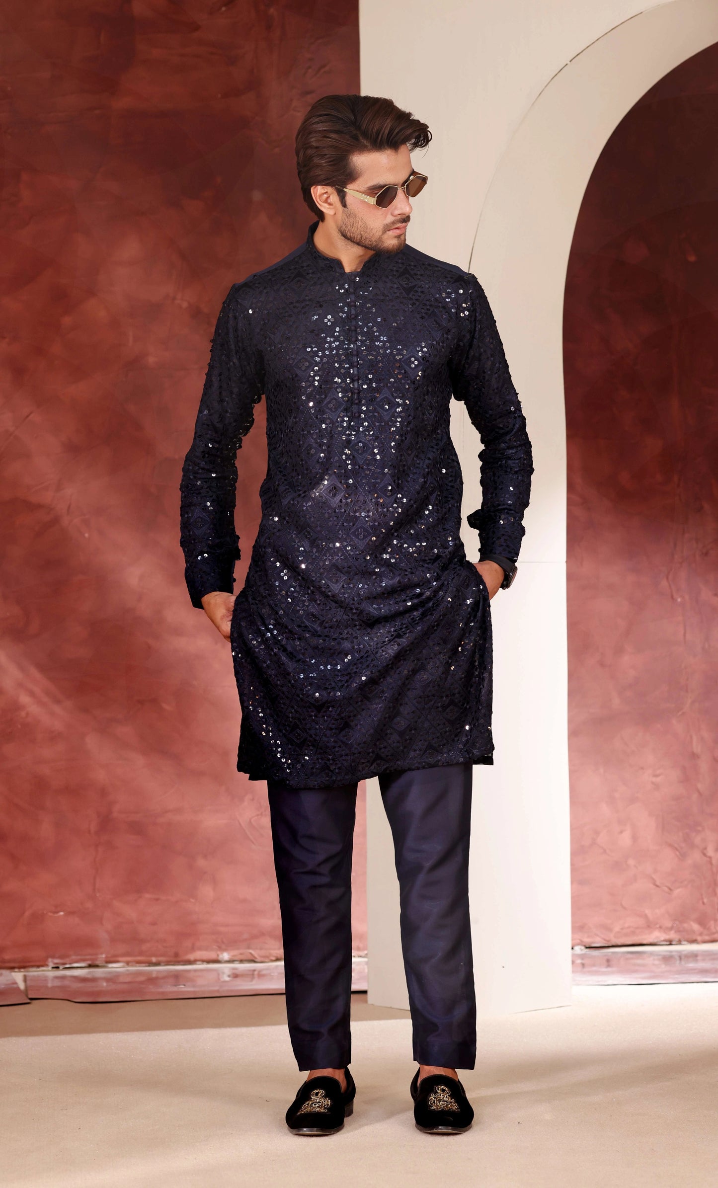 Sequnce Work Kurta Trouser