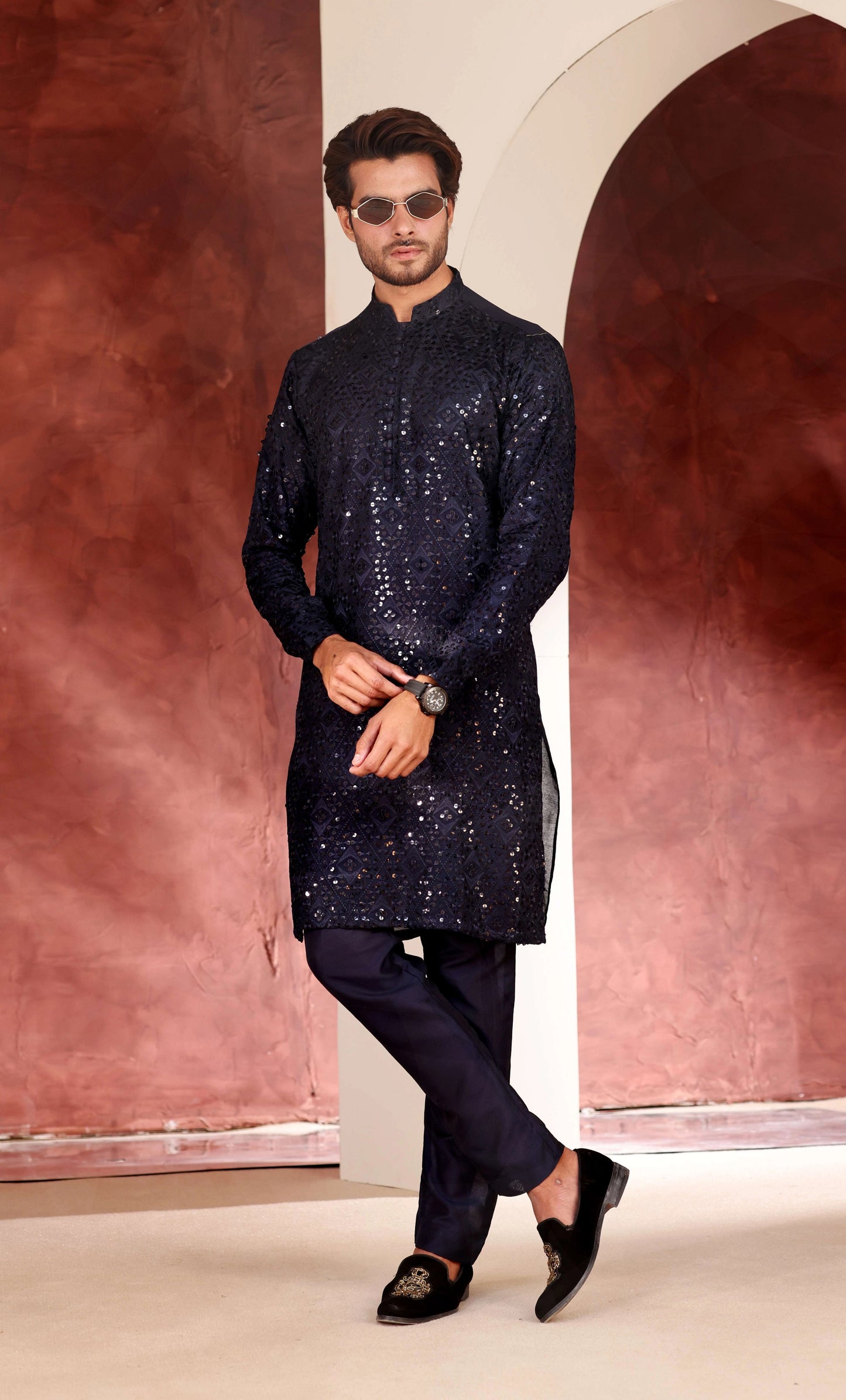 Sequnce Work Kurta Trouser
