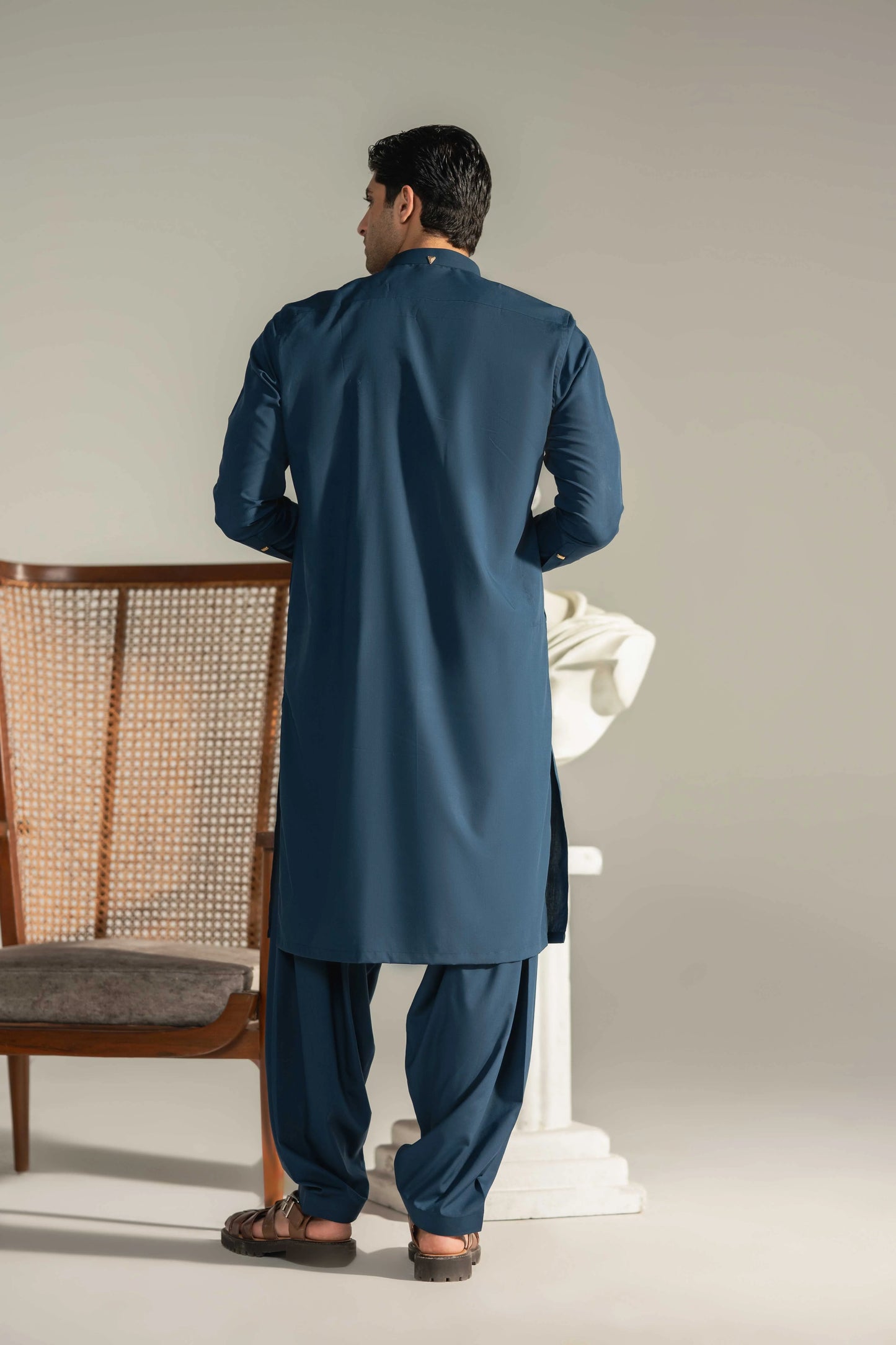 Rare Bluish Kameez Shalwar