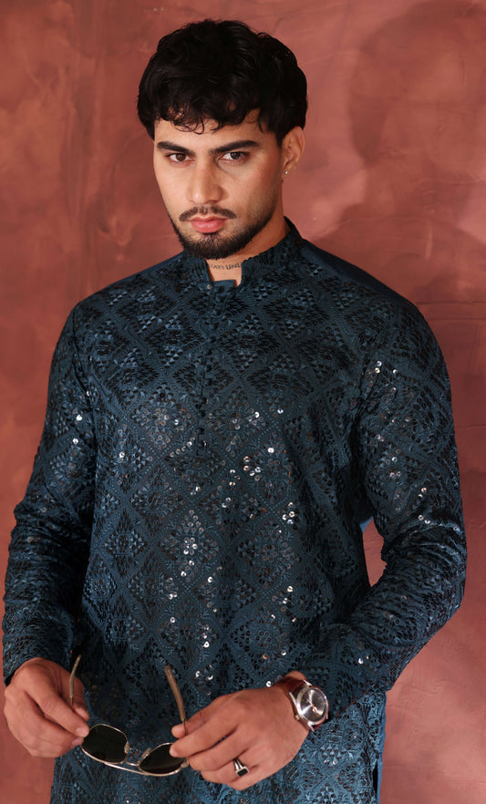 Zinc Emb Kurta Trouser