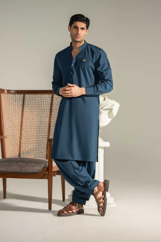 Rare Bluish Kameez Shalwar