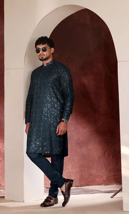 Zinc Emb Kurta Trouser
