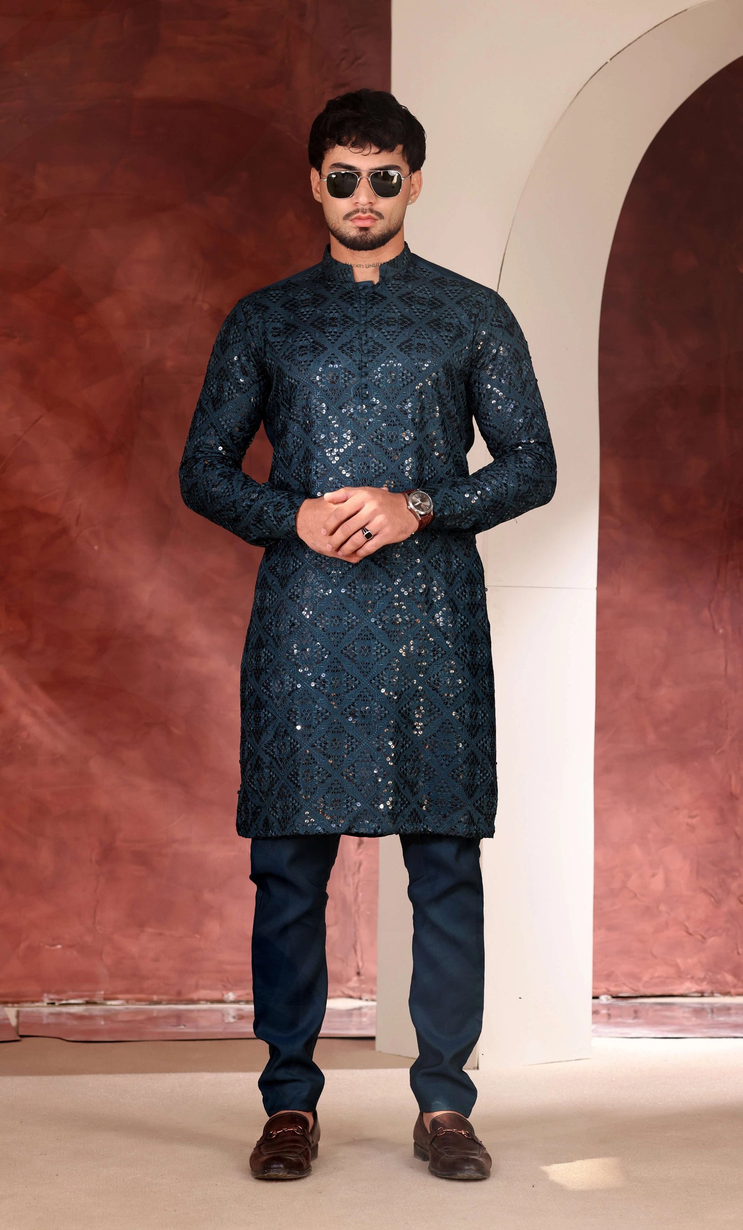 Zinc Emb Kurta Trouser