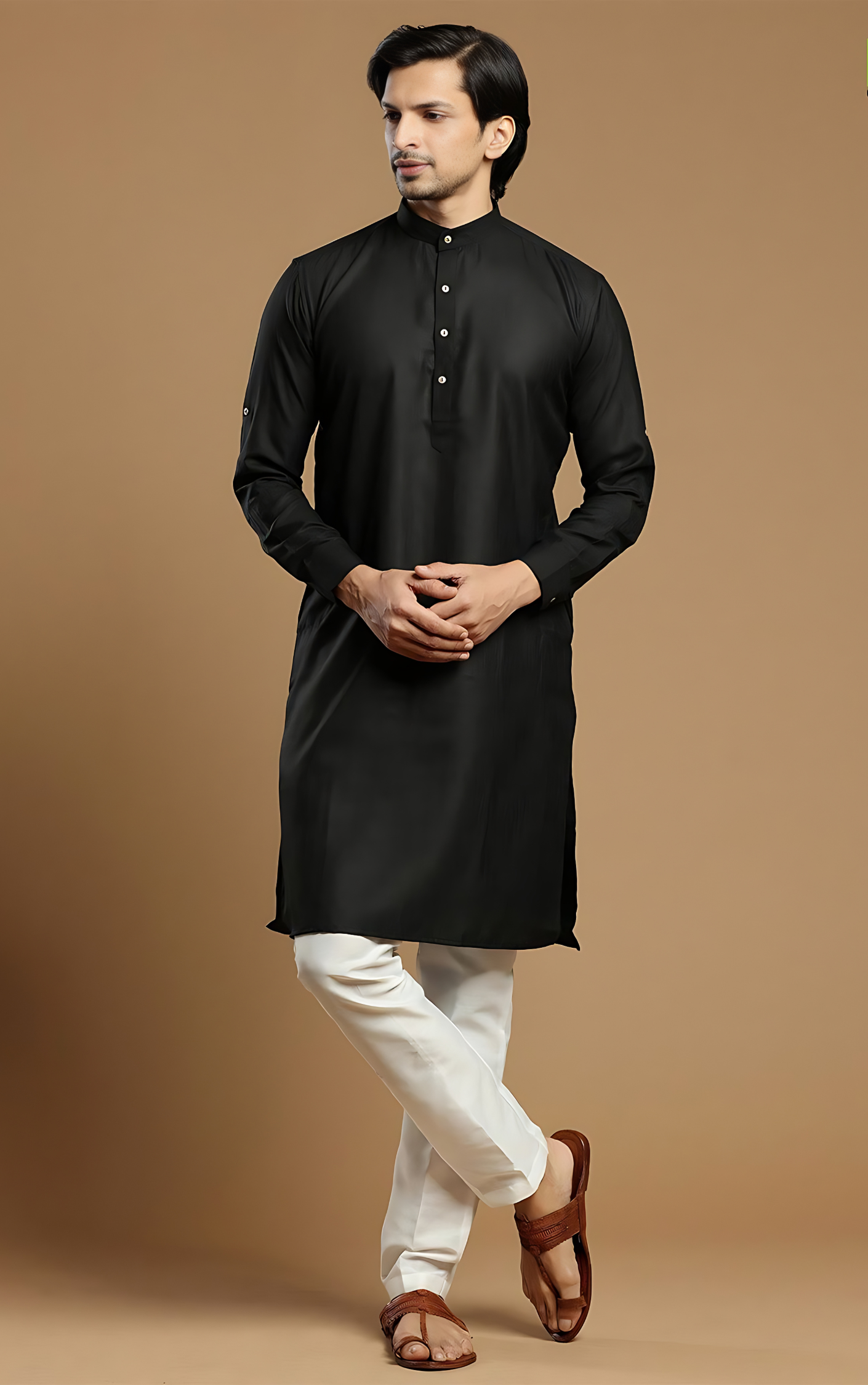 MC FS 05 Raw Silk Kurta Pajama - Mashal Couture