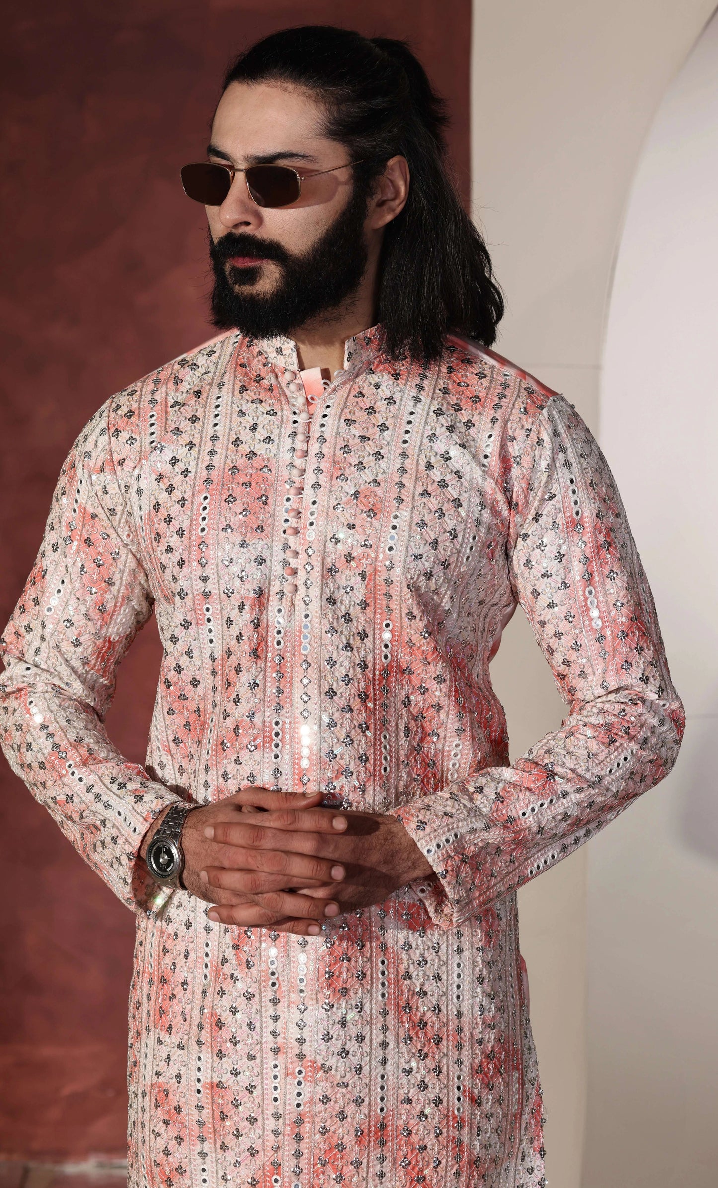 Designer Kurta With Wide Leg Trouser