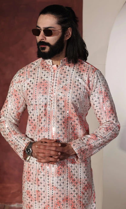 Designer Kurta With Wide Leg Trouser