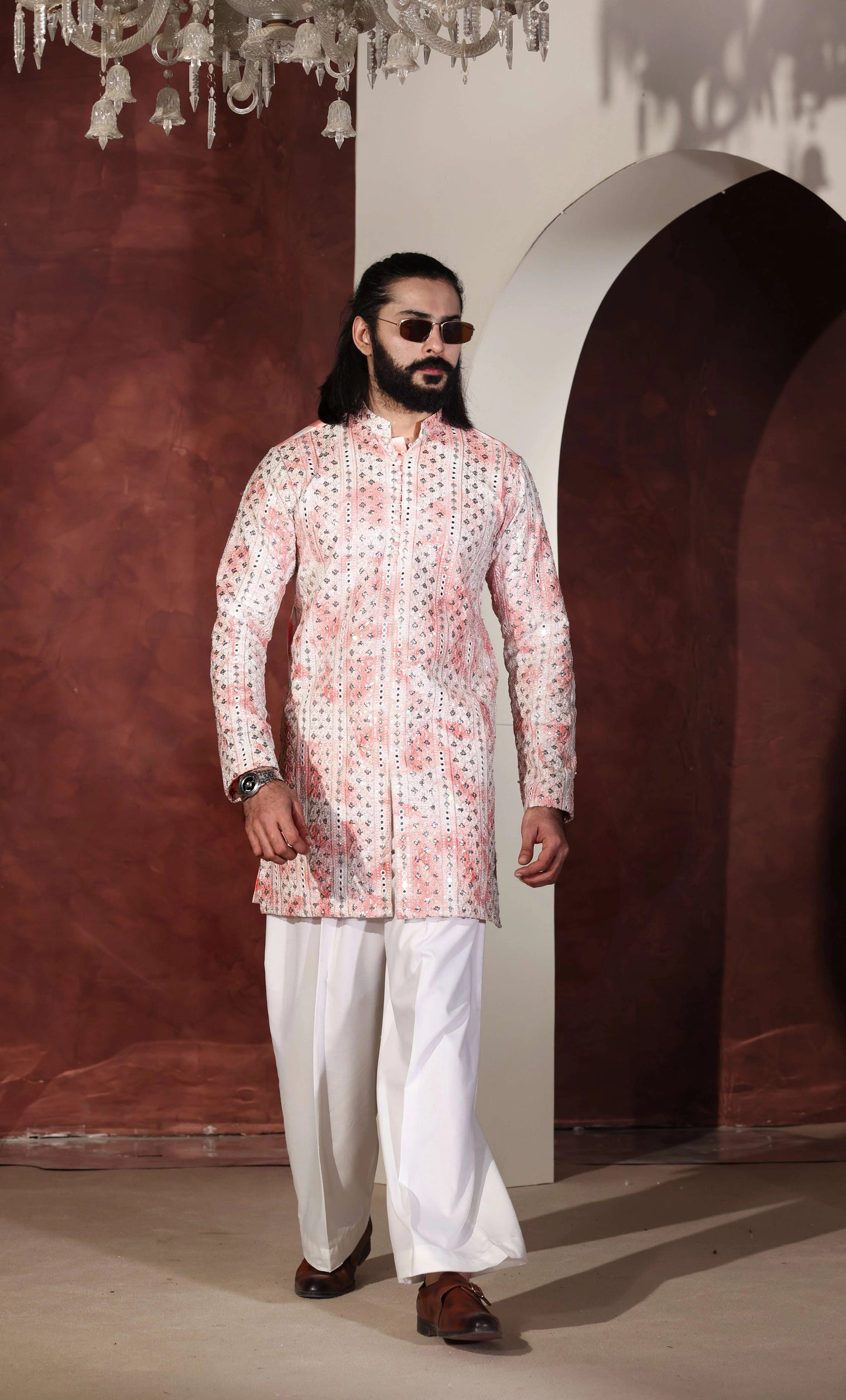 Designer Kurta With Wide Leg Trouser
